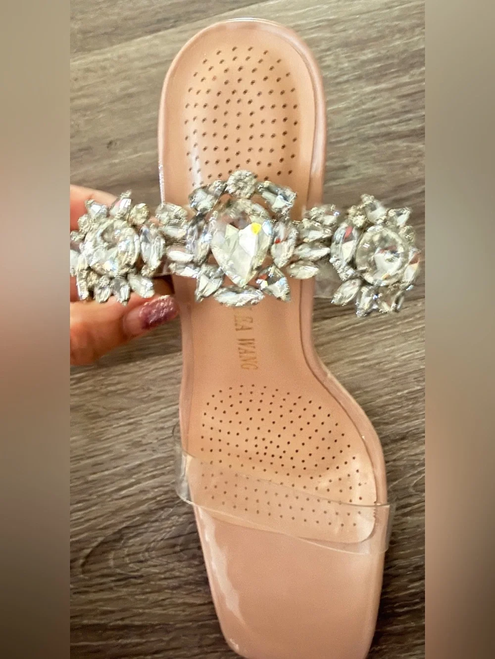 AZALEA WANG DONT BOTHER ME STILETTO SANDAL IN NUDE Size 8.5